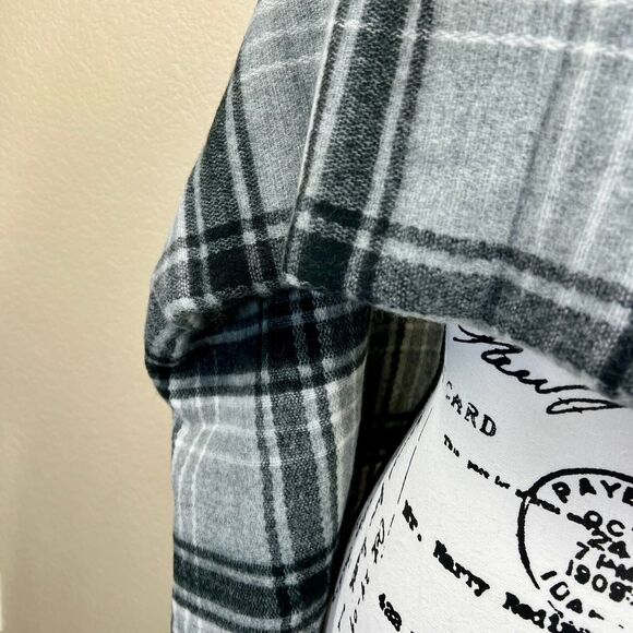 Zara Black Plaid Long Scarf Shawl Super Soft Long Thin Scarf Preppy baddie work - Picture 12 of 12